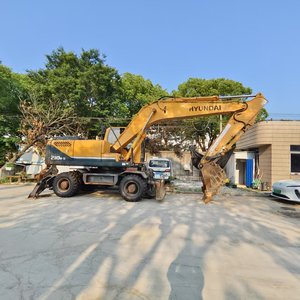 Equipo pesado 21 toneladas Segunda mano Original coreano HYUNDAI 210W-7 210W-9 Excavadora de ruedas con buenas condiciones en stock - Product Image 3