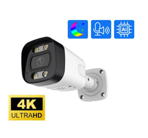 מצלמת רשת 8MP חכמה עם תאורת לד כפולה, זיהוי אנושי, שמע דו-כיווני, חיישן CMOS, עמידה בפני ונדליזם, מצלמות אבטחה - Product Image 1