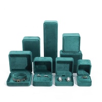 Boîte à bijoux en velours ronde personnalisée FORTE avec logo, pour bagues, boucles d'oreilles, pendentifs, bracelets, colliers