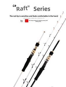 <span class=keywords><strong>Canne</strong></span> à pêche en fibre de verre pour bateau, à profil souple, pour la pêche au calamar et au seiche, <span class=keywords><strong>ensemble</strong></span> de cannes robustes pour radeau, vente en gros, OEM - Product Image 2
