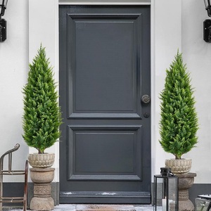 Chất lượng cao nhân tạo cây cảnh giả tuyết tùng cây thông cây giả màu xanh lá cây gỗ Hoàng Dương cây bụi cho trong nhà ngoài trời trang trí nội thất - Product Image 4