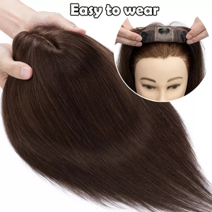 Postizo de Cabello Humano 100% con Clip para Mujer, Largo/Corto - Product Image 1