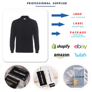 Grosir disesuaikan kualitas tinggi kosong biasa pria 100% katun murni kaus polo, kemeja lengan panjang, cetakan bordir <span class=keywords><strong>lo</strong></span> - Product Image 6