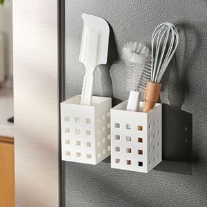 Japannish Magnetic <b>Storage</b> Basket Cutlery Organizer <b>Kitchen</b> Shelf for Refrigerator - Product Image 5