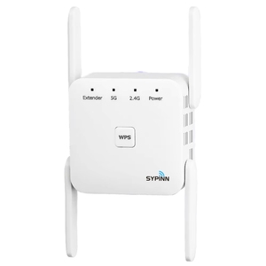 Amplificateur de signal Wi-Fi double bande 5 GHz 1200 Mbps Longue portée Répéteur LAN <span class=keywords><strong>filaire</strong></span> WD-R1203U 4 antennes 2,0 dBi Couverture de 300 à 500 m² - Product Image 1