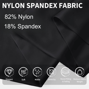 Tissu Nylon Spandex 82% Nylon 18% Spandex Extensible dans les 4 sens Séchage rapide Brocart Matière pour vêtements de sport et maillots de bain Largeur 60 pouces pour la couture - Product Image 4