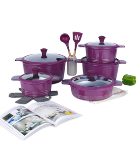 Thấp moq thiết kế cổ điển không dính Cookware Set Die Cast nhôm chậu và Chảo cảm ứng dưới cho nhà nấu ăn - Product Image 6
