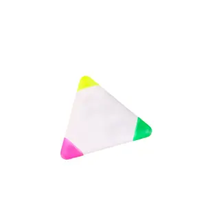 SY69新奇儿童三角记号笔创意个性化三边白色荧光笔，带定制标志