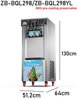 Machine à Glaçons Électrique Verticale Professionnelle Automatique 3 Parfums pour Usage Domestique, Snack-bars et Chariots Ambulants