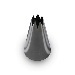 Bocchetta per Sacchetto da Pasticceria in Acciaio Inossidabile con Foro a Stella, Diametro 7MM - Product Image 1