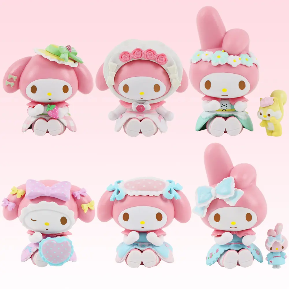 Bán Buôn Kawaii Phim Hoạt Hình Phim Hoạt Hình Phim Hoạt Hình Melodis PVC Handmade Mô Hình Bí Ẩn Hộp Đồ Chơi Cinnamonolls Kulomis Mù Hộp Đồ Chơi Pachakko Búp Bê