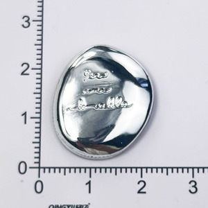 Diy Jewelry Accessories Electroplated Heart Shape <b>Silver</b> Grey Buttons For Hair <b>Clips</b> Headwear Materials Wholesale - Product Image 4