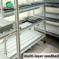 Promotion : Grande étagère de culture verticale modulaire Hangdi en alliage d'aluminium pour serres agricoles commerciales multi-travées