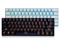 Keyboard mekanis berkabel BT, lampu latar RGB Keyboard mekanis dua mode dengan dasar logam