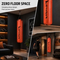 Sac de frappe multi-styles en PU robuste à suspendre, rempli de sable, pour l'entraînement de boxe et le fitness à domicile personnalisé