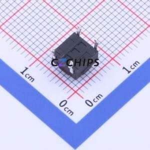 GT-TC116B-H050-L1 Tactile Switch Through hole Component (THT) Switch Single Pole Single Throw Round Button 2.5N Through Hole - Product Image 2