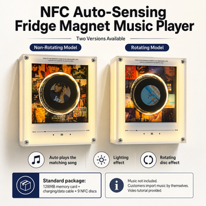 Reproductor de Música NFC con Luz Magnética Giratoria para Refrigerador, Caja de Música con 9 Tarjetas NFC - Product Image 1