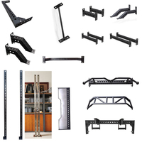 Accessoire de support de gymnastique à faisceau de tube unique-Fixation universelle pour rack d'alimentation et cage à squat, construction en acier robuste