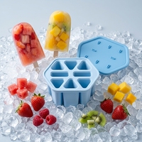 Moule à glaces SILIKOLOVE Factory 8 cavités, antiadhésif platine LFGB, sans BPA, 100% silicone alimentaire