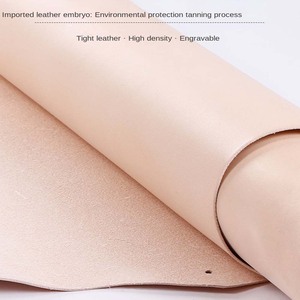 Cuir naturel tanné végétallement, cuir de vachette première couche brute, matériau anti-boulochage pour chaussures, pour le <span class=keywords><strong>bricolage</strong></span> et la fabrication artisanale - Product Image 2