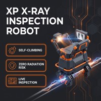 Robot de detección de defectos por rayos X para conductores en racimo de 220 kV con abrazadera de tensión