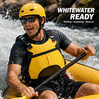 Gilet de sauvetage en néoprène NBR 150N pour le rafting en eaux vives, le kayak, le canyoning et le sauvetage aquatique commercial