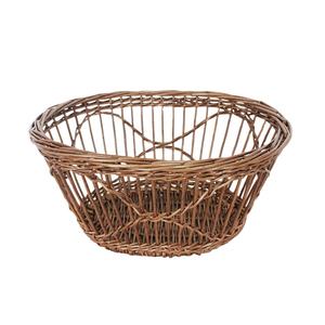 Cesto Portaoggetti Artigianale in <span class=keywords><strong>Vimini</strong></span> Naturale, Elegante Forma Rotonda per Oggetti Vari - Product Image 5