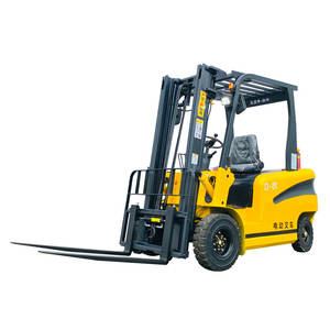 Spedizione gratuita 2-ton carrello elevatore elettrico trasporto merci corsia stretta magazzino logistica - Product Image 2