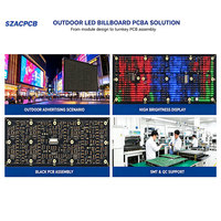 Fabricant de cartes de circuits imprimés (PCBA) pour écrans d'affichage publicitaires extérieurs, assemblage de cartes de circuits imprimés (PCB) pour panneaux d'affichage LED sur mesure et service SMT, module de lampe PCB