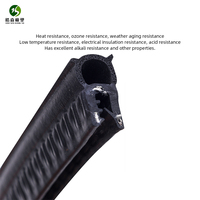 Bande d'étanchéité en caoutchouc EPDM en forme de U, étanche, durable, anti-vieillissement, pour joints de portes et fenêtres en alliage d'aluminium