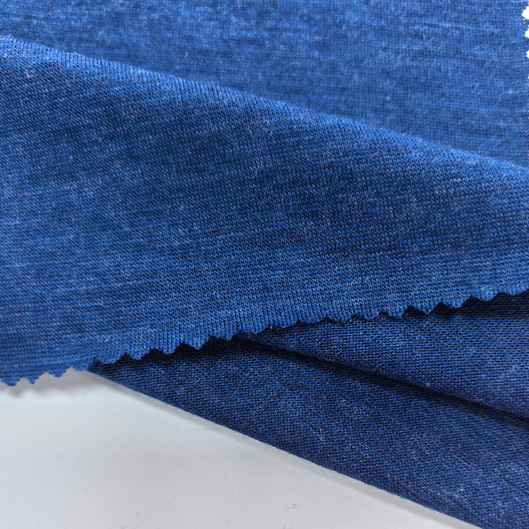 Wholesale 26S Plain Dyed 165GSM Knitted 100%Wool Merino Single Jersey Fabric For T-shirt,Underwear,Sportswear