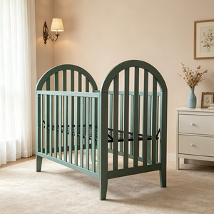 <span class=keywords><strong>Lit</strong></span> cododo classique blanc pour nouveau-né, berceau en métal et en bois pour bébés - Product Image 3