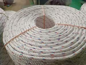 <span class=keywords><strong>Cuerda</strong></span> de Danline de PP de 4 Hebras, Color Blanco con Rojo y Azul, Gran Venta en Indonesia y Malasia - Product Image 3