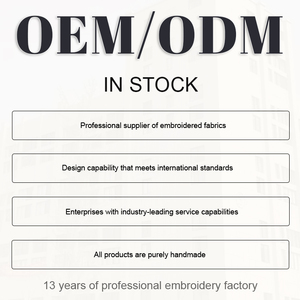 2025 Thiết Kế Mới 3D Thêu Vải Thanh Lịch Và Sang Trọng <span class=keywords><strong>Polyester</strong></span> Thêu Lưới Ren Cho Cô Gái 'Wedding Party Dresses Và Túi Xách - Product Image 6