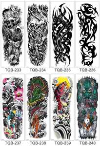 Modèles de tatouages temporaires pour filles et hommes, feuilles marqueur pour Halloween, crâne, stickers pour filles - Product Image 3