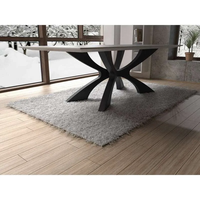 Pieds de table cadre meubles bureau bureau en fonte acier inoxydable bar café salle à manger métal luxe moderne pieds noirs pour table