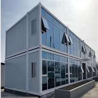 Logement pour travailleurs, cabine modulaire portable 1 chambre, maison préfabriquée en conteneur, module plat