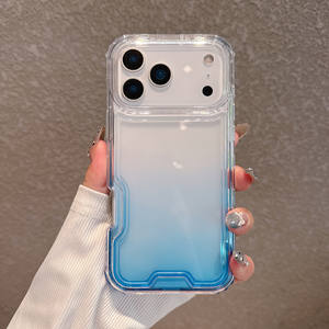 Étuis pour téléphones portables pour iPhone 17 Pro Max 16 15 14 13 12 11 étui coussin d'air lanière coloré 360 clair Combo couverture de téléphone - Product Image 2