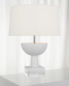 โคมไฟตั้งโต๊ะอ่านหนังสือของโรงแรม Wyndham La Quinta Hello Sunshine รุ่น King/Queen Guestroom HL-61098-EA3 ทรงกลม ผ้าหุ้ม แก้ว หลอดไฟสว่าง - Product Image 1