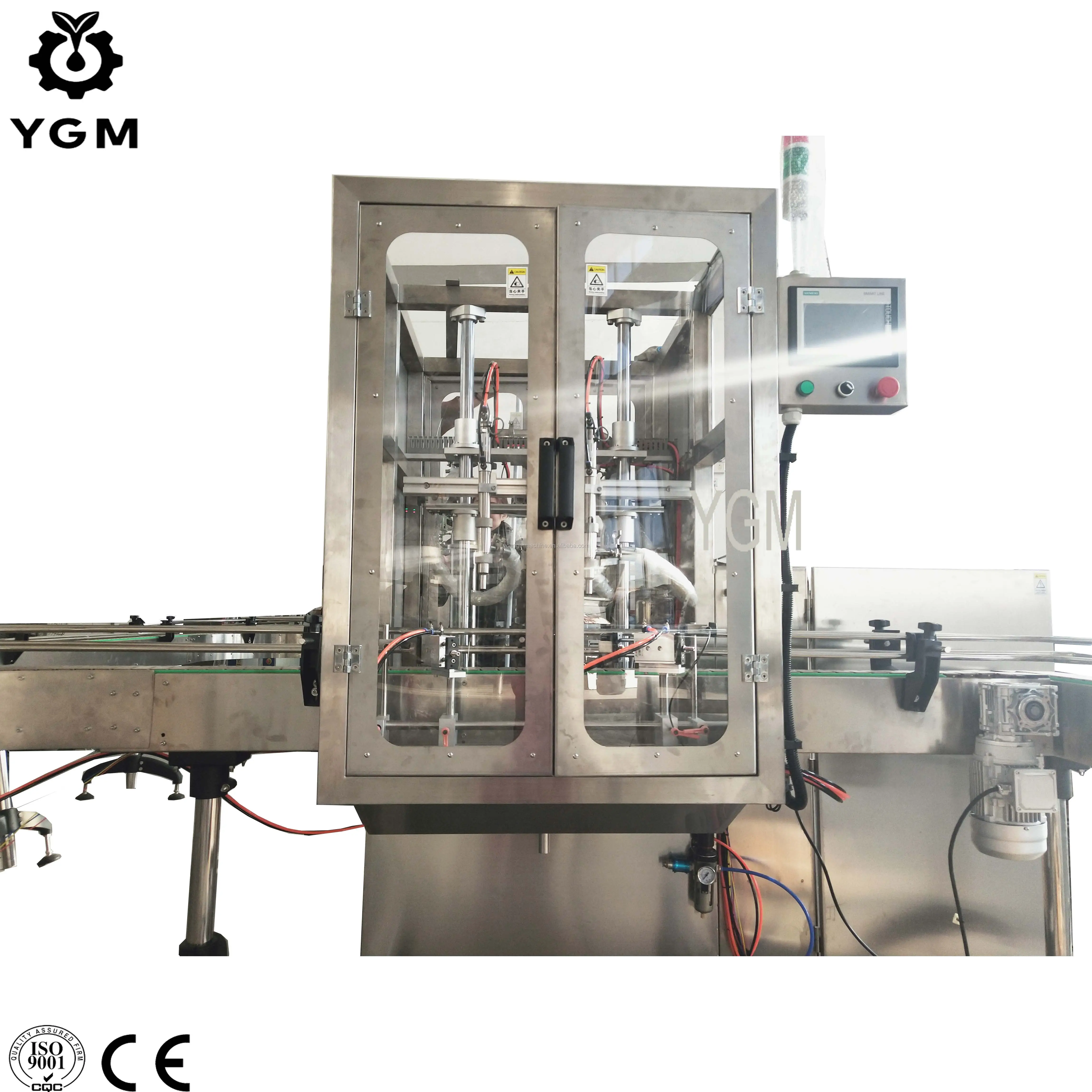 Shanghai Produsen Otomatis Botol Plastik Filler untuk Kosmetik Krim Toples Kemasan Mengisi Penyegelan dan Pelabelan Mesin