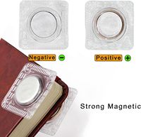 Magnet Kancing Tersembunyi Tak Terlihat PVC Dapat Dicuci D12/D20/D30, Magnet Cakram yang Dapat Dijahit untuk Pakaian
