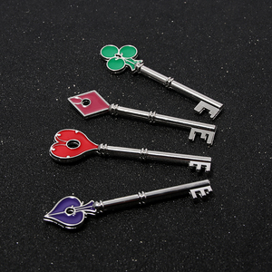 Jeu Residents Evils Remake RPD Keys Set Raccoon Police Department Square Plum Heart logo Keychain for Cosplay Jewelry - Product Image 4