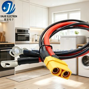 XT60 母头连接器至环形端子电源线，12AWG/10AWG/8AWG 硅胶线束，适用于遥控、太阳能、逆变器应用 - Product Image 5