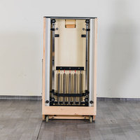 Reformer de Pilates pliable en bois d'érable, conception ingénieuse, facile à déplacer, pour salle de sport, fitness et studio à domicile