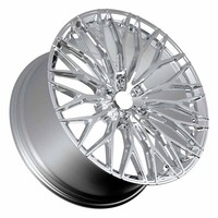 Jantes en alliage d'aluminium personnalisées 1 pièce, couleur argent, 4x114.3 5x112, 15 16 17 18 19 20 pouces, 4 trous, argent