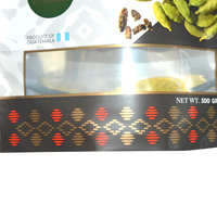 Sachet d'emballage en plastique mat personnalisé avec fermeture éclair, certifié BRC, pour épices, avec fenêtre