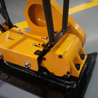 Compacteur de sol à plaques diesel VIBROPAC SS-PC60 certifié CE, moteur Honda GX160/Loncin, puissance maximale 10,5 KN, machine à déplacement unidirectionnel vers l'avant