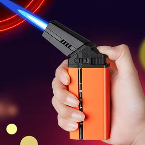 Custom Multi-Color Adjustable Windproof Jet Lighter Big Firepower Mini Slant Torch Lighter for Kitchen - Product Image 6