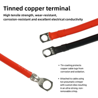 Cable de Arranque de Alta Amperaje para Automóviles, Cable de Interconexión de Baterías para Autos y Equipos