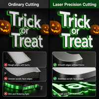 Enseigne lumineuse LED personnalisée MACCAN avec lettres rétroéclairées, étanche, pour magasin, entreprise, bâtiment, projet d'enseigne extérieure pour Halloween et Noël